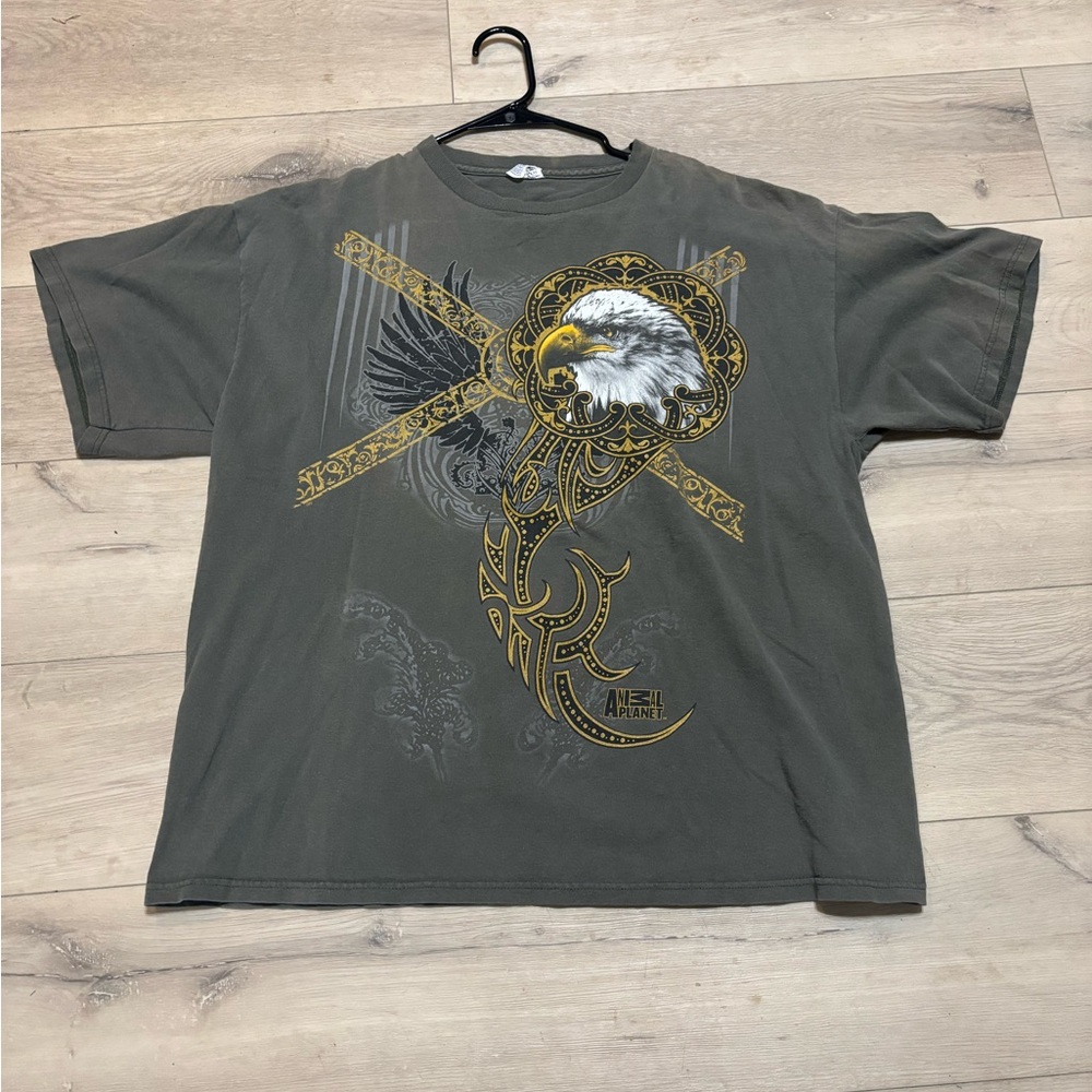 Men's Charcoal Eagle Graphic Tee